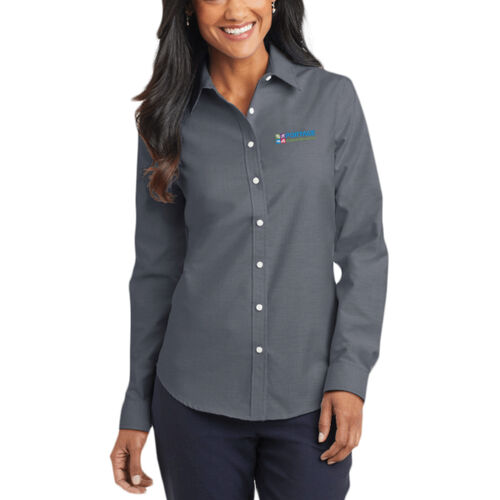 Port Authority® Women's SuperPro™ Oxford Shirt Thumbnail
