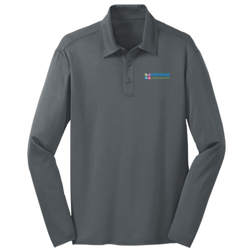 Port Authority® Silk Touch™ Performance Long Sleeve Polo Thumbnail